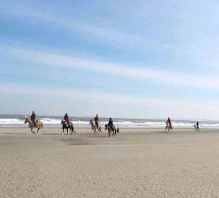 Reiter am Strand