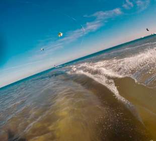 Blick zurück auf der Sandbank