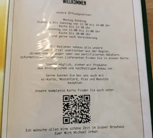 Speisekarte Stand: 05/2023