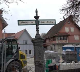 Brunnen am Marktplatz Mehrstetten 