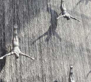 Wasserfallspringer in der Dubai Mall