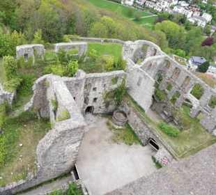 Blick auf die Nebengebäude