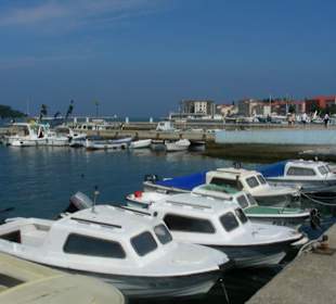 Boote im Hafen von Porec