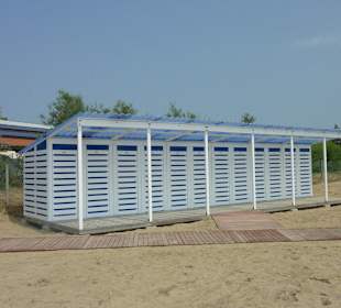 Umkleidekabinen am Strand