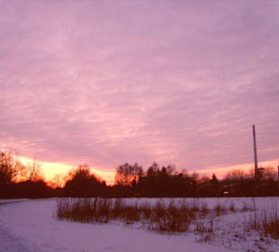 Sonnenuntergang in Plattling