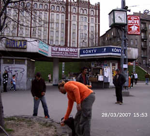Metrostadtion russischen Platz auf der Budaseite