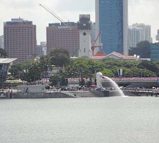 Blick vom Park hinter Hotel...