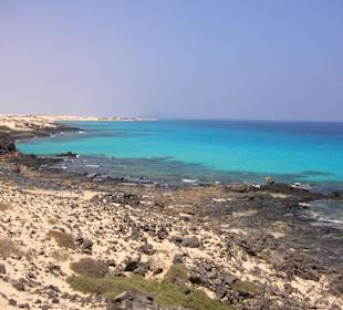 Strand in der Nähe von Corralejo