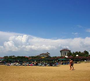 Vom Sunrise Richtung Kumköy-Evrenseki am Strand