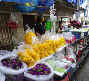 Flower Markt BKK, viele Blumen