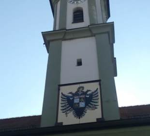 Blick zum Alten Rathaus von Bad Kötzting