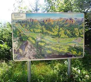 Wolfsklamm - Hinweistafel