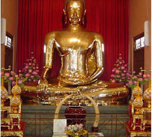Wat Traimit-Tempel -Buddha