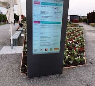 Info vor dem Restaurant