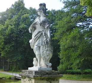 Bei der Großen Kaskade im Schlosspark Nymphenburg