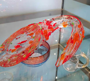 Im Museumsshop der Glashütte Gernheim