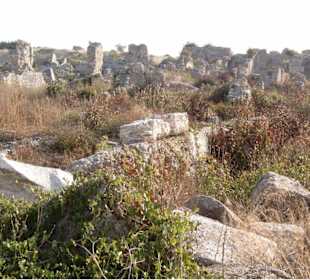 Ausgraben in der Ruinenstadt Side