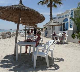 Strandcafe in der Nähe des Hotels