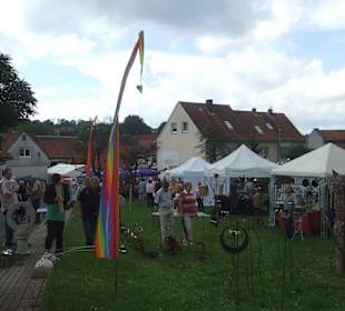 Szene bei der Kunstwoche Kleinsassen