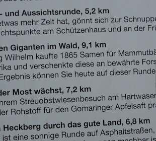 Gomaringer Rundweg - Zu den Giganten im Wald