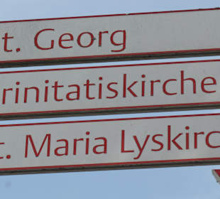 Weg u.a. zu St. Maria Lyskirchen in Köln