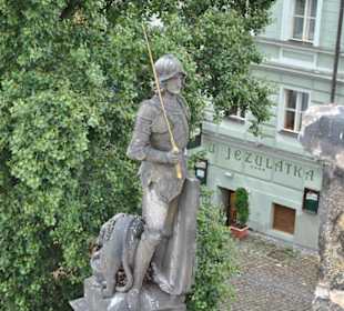 Most Karola - figura rycerza.