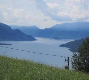 Peglio, Blick auf den See
