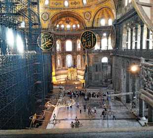 Von der galerie nach unten