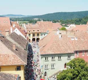 Blick vom Stundturm auf die Stadt