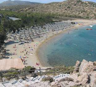 Ausblick auf den Strand von Vai