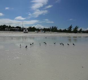 Weg am Strand vom Hotel zum Dorf