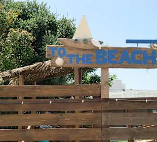 Hinweis an der Tam Tam Bar