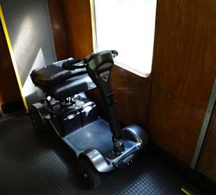 Durch eine Rampe können sie auch mitfahren