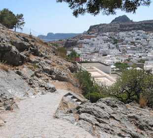 Blick auf Lindos