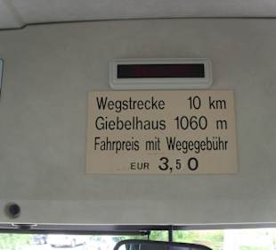 Hier die Wegbeschreibung im Bus