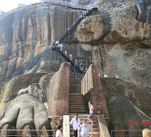 Letztes Stück des Aufganges