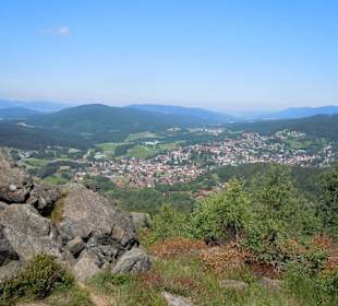 Blick vom Silberberg auf Bodenmais
