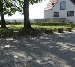 Alpenblick mit Infotafel Oberelchingen