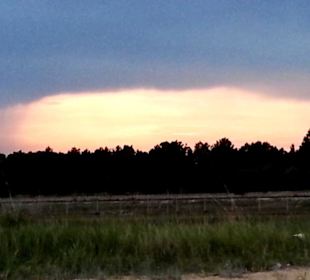 Am Abend Sonnenuntergang