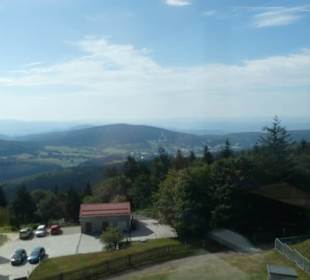 Blick vom Aussichtsturm auf dem Inselsberg