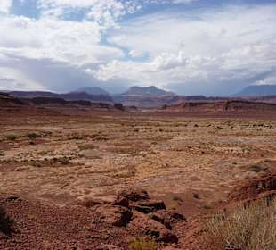 Erster Blick auf den Stausee