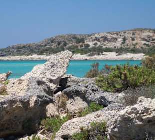 Am Strand von Elafonissi