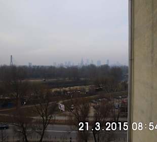 Warszawski Skyline z praskiej strony.