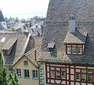 Blick auf die Stadtdächer