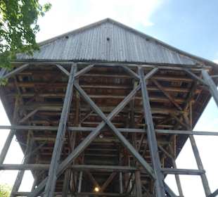 Das Gradierwerk im Kurpark von Bad Orb