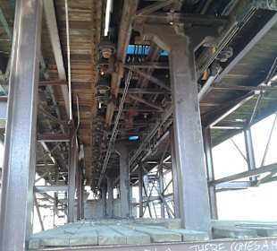 Achterbahn von unten