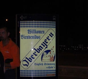 Werbeschild vom Oberbayern