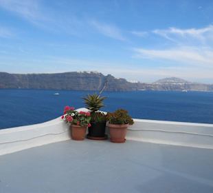 Blick von Oia auf Fira