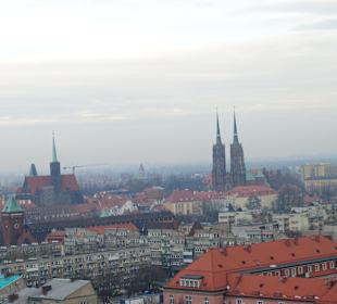 Widok z Mostku na Ostrów Tumski
