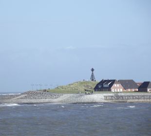 Anfahrt auf den Hafen von Baltrum